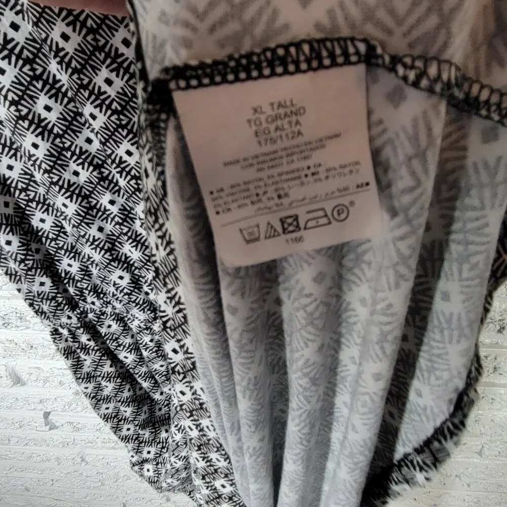 Old Navy Women Dress Extra Large XL Slip Black White Geometric GEO65XE - Picture 11 of 12